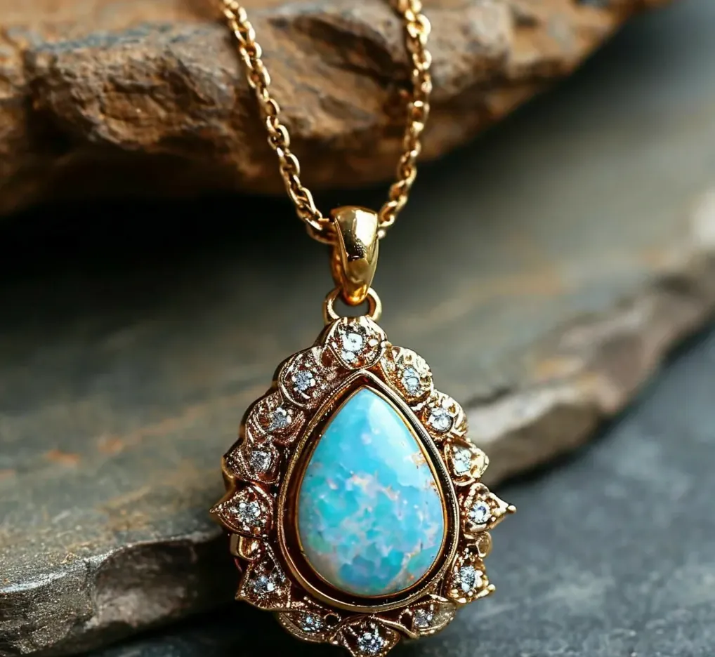 Opal Pendant Necklace